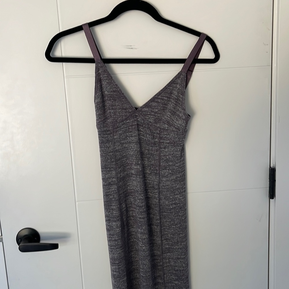 Soft fitted purple dress